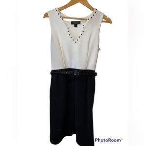 Perceptions New York Black & White Dress - Size 10